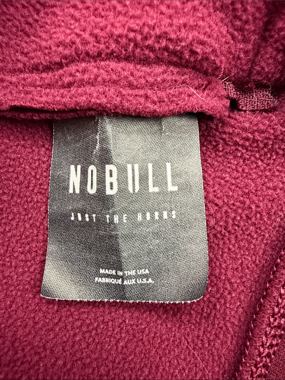NOBULL Women's Burgundy Hooded Pullover Sweatshirt - Picture 6 of 9